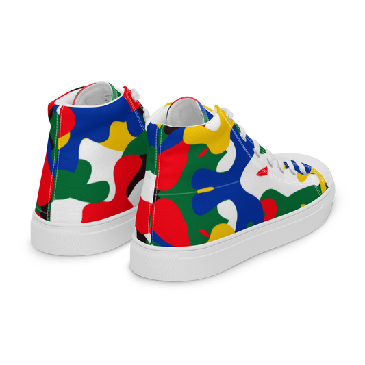 Men’s high top canvas shoes