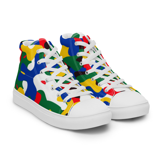Men’s high top canvas shoes